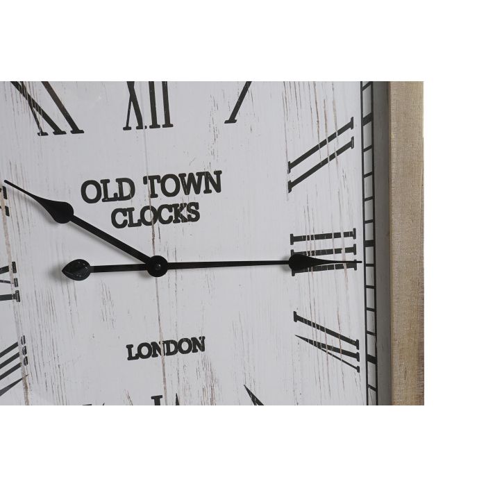Reloj Pared Cottage DKD Home Decor Blanco Natural 4.5 x 75 x 60 cm 2 Reloj Pared Cottage DKD Home Decor Blanco Natural 4.5 x 75 x 60 cm 2
