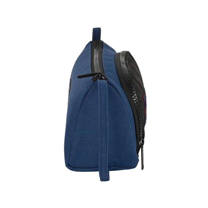 Estuche Escolar con Accesorios BlackFit8 Urban Negro Azul marino (32 Piezas)