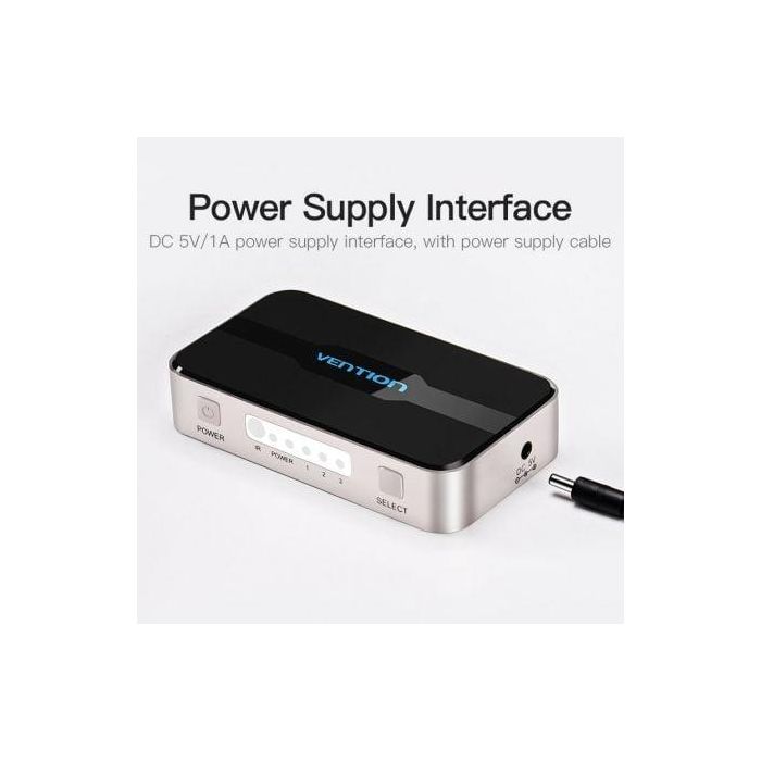 Vention AFFH0 Duplicador Splitter HDMI 1 Entrada Macho a 4 Salidas Hembra 4K@30Hz Conectores Dorados Gris Aluminio 2 Vention AFFH0 Duplicador Splitter HDMI 1 Entrada Macho a 4 Salidas Hembra 4K@30Hz Conectores Dorados Gris Aluminio 2