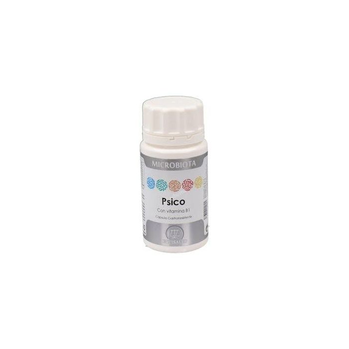 EQUISALUD Microbiota Psico, Probiótico con Vitamina B1 para la Flora Intestinal, 60 Cápsulas Gastrointestinales DRcaps