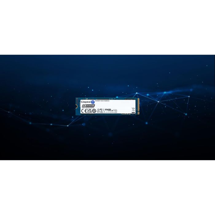 Kingston DC2000B SSD Enterprise Server M.2 960GB NVMe PCIe 4.0 x4 2280 - Lectura 7000 MB/s, Escritura 1300 MB/s 3