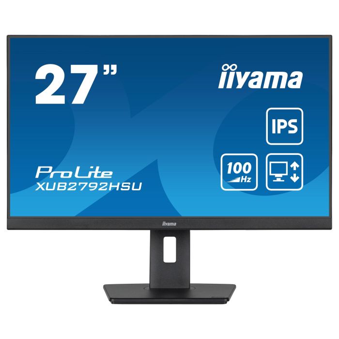 iiyama XUB2792HSU-B6 Monitor 27" 1920x1080 FHD IPS 100Hz 0,4ms HDMI DP Altavoces Negro 1