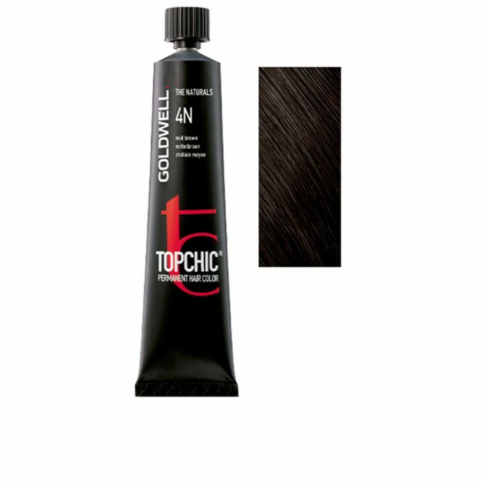 Goldwell TOPCHIC Tinte Permanente para el Cabello #4N 60 ml - Color Intenso y Duradero Goldwell TOPCHIC Tinte Permanente para el Cabello #4N 60 ml - Color Intenso y Duradero
