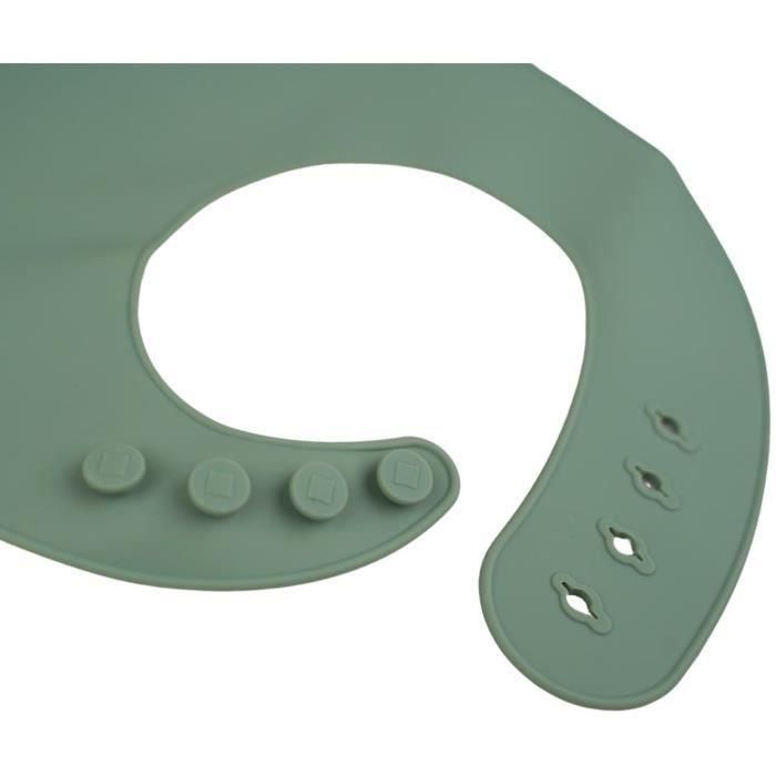 Thermobaby AAAMG56716 - Set de 2 Baberos de Silicona: Verde Cactus y Melocotón 3