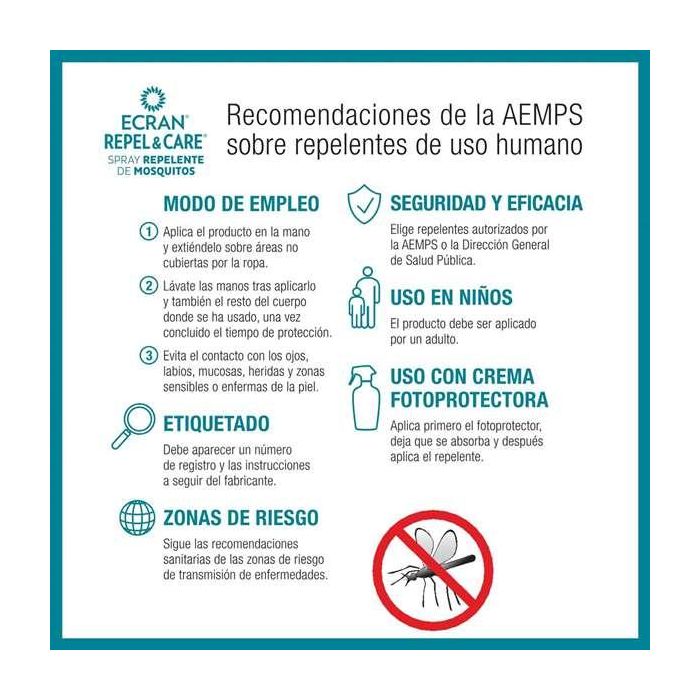Spray repelente de mosquitos 100 ml.ecran 2 Spray repelente de mosquitos 100 ml.ecran 2