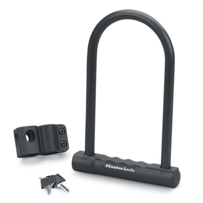 Cerradura en U 2 llaves planas Masterlock H.180mm Ø12mm Cerradura en U 2 llaves planas Masterlock H.180mm Ø12mm