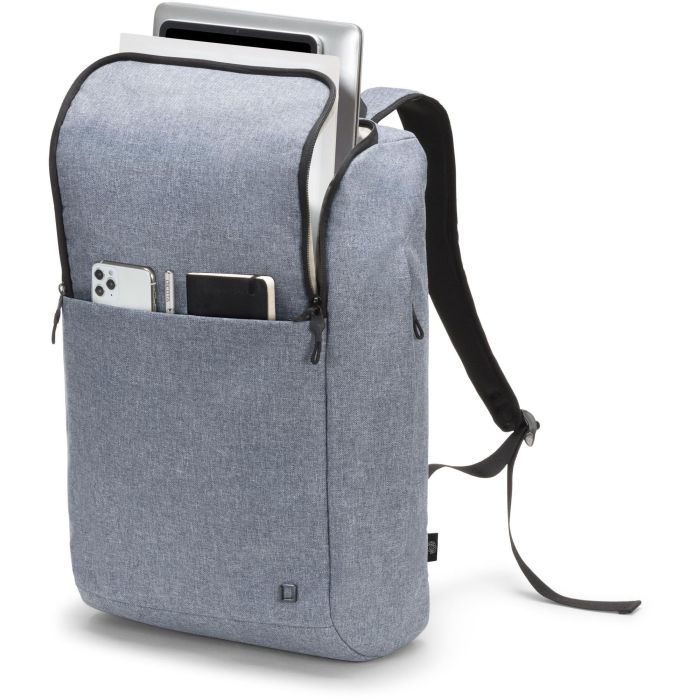 DICOTA MOTION Mochila Eco para Portátil 13-15.6" (39.6cm) Blue Denim con Compartimento para Tablet y Materiales Reciclados 4