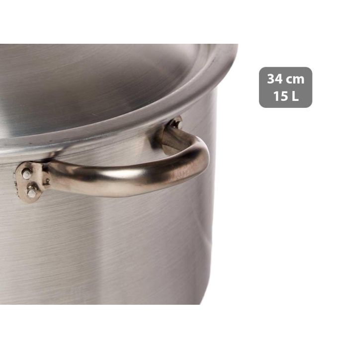 Kinvara Cacerola de Aluminio 15 L con Tapa 34 cm Aptas para Gas y Horno (Set de 3) 2 Kinvara Cacerola de Aluminio 15 L con Tapa 34 cm Aptas para Gas y Horno (Set de 3) 2