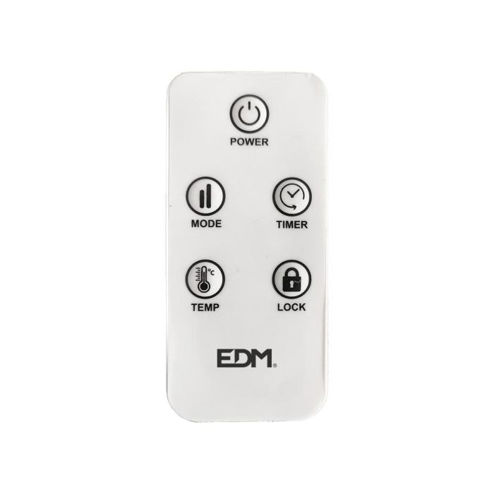 Edm Convector de Aire con Wifi 1500W Control Táctil y Remoto Programable Blanco 1