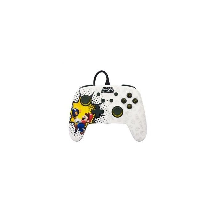 Power A NSGP0085-01 Mando con Cable Mejorado para Nintendo Switch - Diseño Bob-Omb Blast, Compatible con Switch OLED y Switch