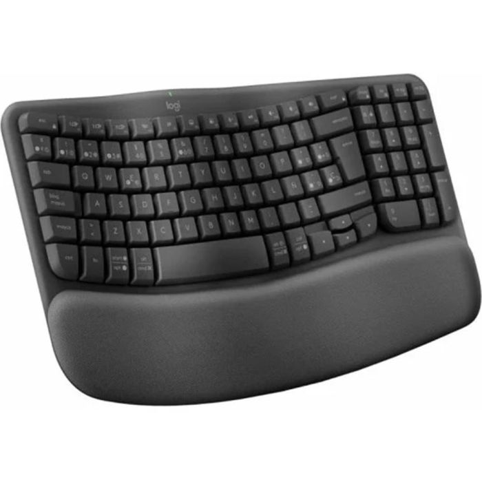 Logitech Teclado Ergonómico Wave Keys Inalámbrico Bluetooth Negro