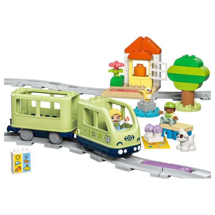 Lego Tren de aventuras interactivo 10427 - Juguetes de aprendizaje temprano para niños de 2 años