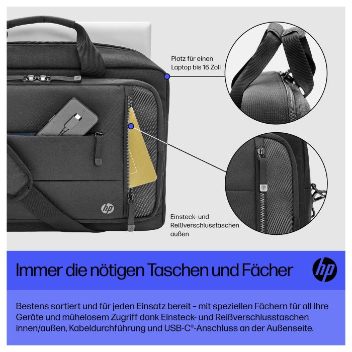 HP Maletín Renew Executive para Portátil de 16" Negro 4