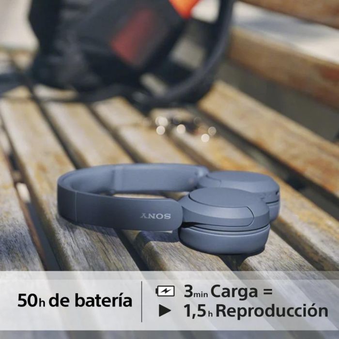 Sony WH-CH520 Auriculares Inalámbricos Diadema con Micrófono, Bluetooth 5.2, 50h Batería, Conectividad Multipunto, Azules 5