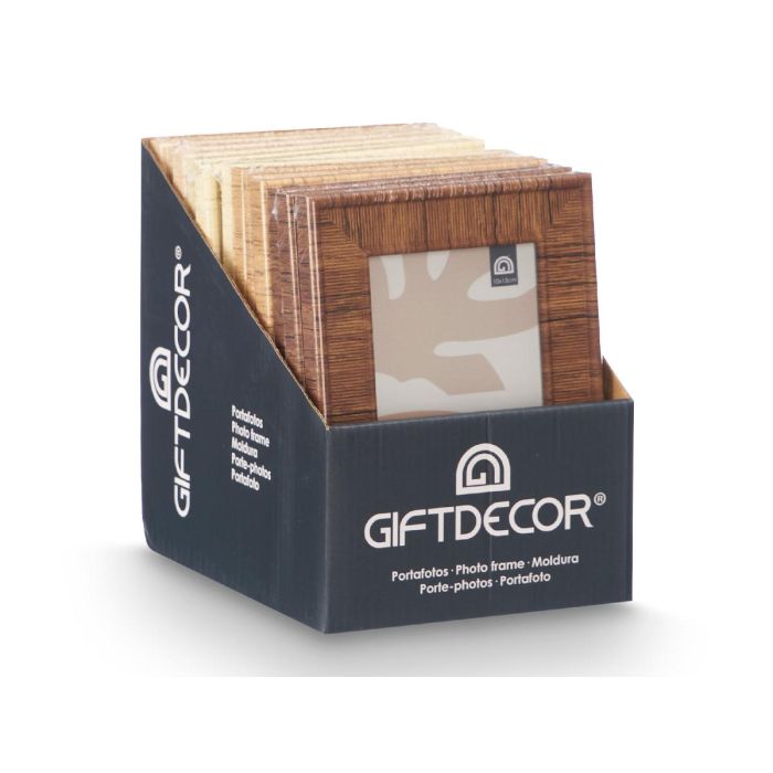 Portafoto Rayado 10x15 cm, Madera MDF y Vidrio, Surtidos - Giftdecor (24 Unidades) 2 Portafoto Rayado 10x15 cm, Madera MDF y Vidrio, Surtidos - Giftdecor (24 Unidades) 2
