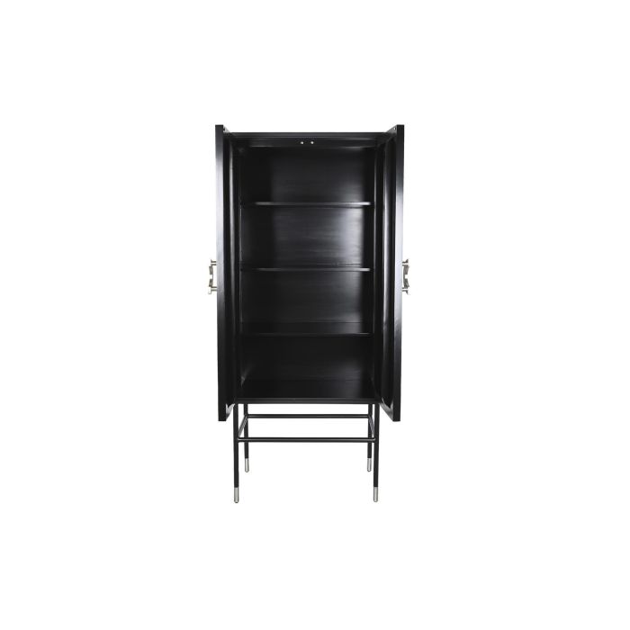DKD Home Decor Armario Moderno Negro Gris 2 Puertas 40 x 181 x 75 cm 3