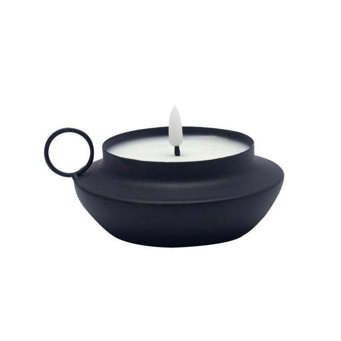 Vela Led Basicos DKD Home Decor Blanco Negro 12 x 6 x 13.5 cm (4 Unidades) 2 Vela Led Basicos DKD Home Decor Blanco Negro 12 x 6 x 13.5 cm (4 Unidades) 2