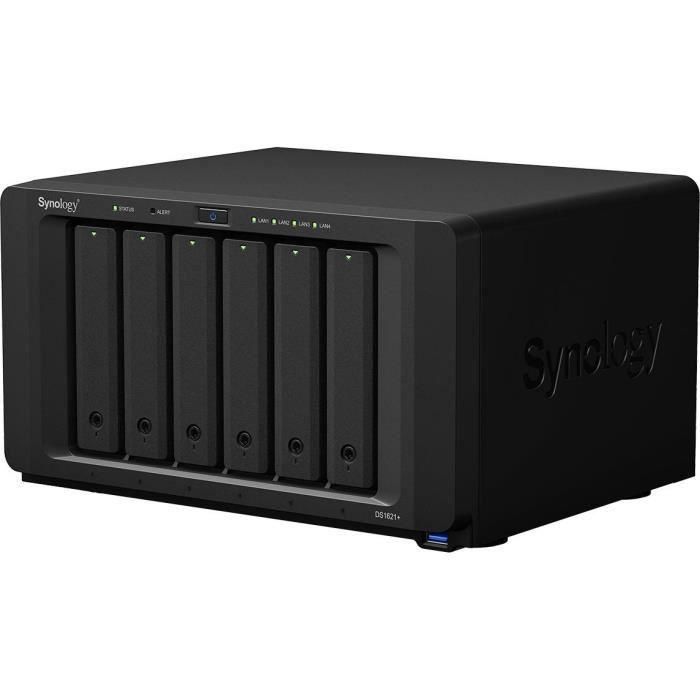 Synology DS1621+ Servidor NAS de Escritorio Ryzen Embedded V1500B 2.2GHz 4GB DDR4 0TB para Pymes DiskStation Manager Negro 5 Synology DS1621+ Servidor NAS de Escritorio Ryzen Embedded V1500B 2.2GHz 4GB DDR4 0TB para Pymes DiskStation Manager Negro 5