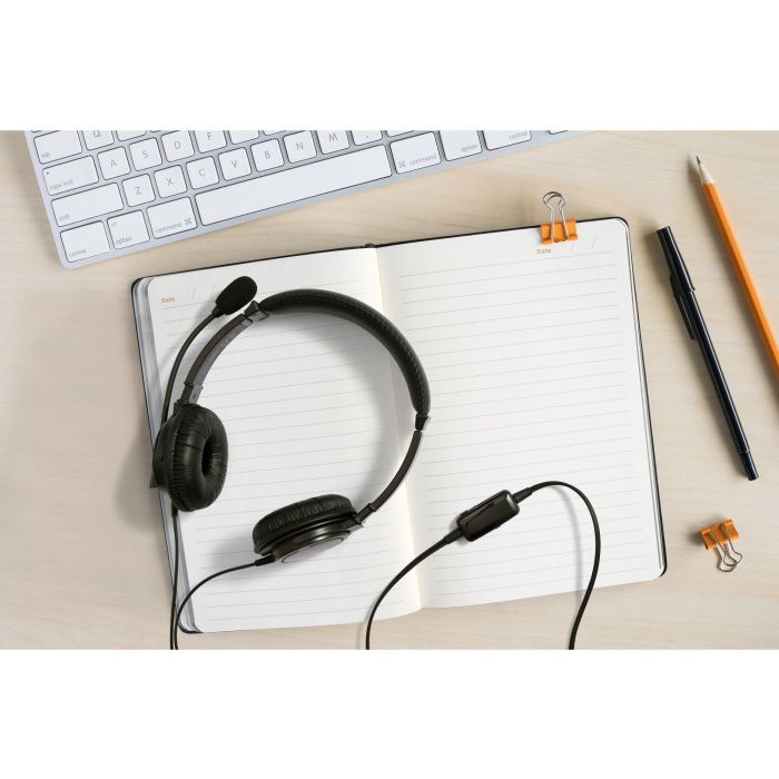 Kensington K33065WW Auriculares Hi-Fi USB con Micrófono y Control de Volumen para Oficina y Centro de Llamadas 1