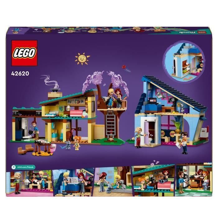 LEGO 42620 Friends Casas Familiares de Olly y Paisley, Muñeca de Juguete con Figuras y Accesorios 5 LEGO 42620 Friends Casas Familiares de Olly y Paisley, Muñeca de Juguete con Figuras y Accesorios 5