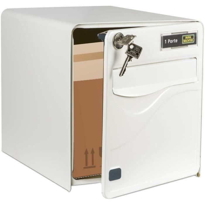 Tervo Burg Wachter Baltic 1 Puerta - A pie - Acero galvanizado - Apertura lateral - White - Hecho en Francia 2 Tervo Burg Wachter Baltic 1 Puerta - A pie - Acero galvanizado - Apertura lateral - White - Hecho en Francia 2