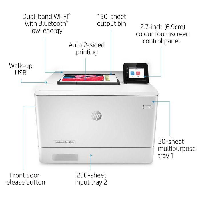 HP M454dw Impresora Láser Color LaserJet Pro para Oficina con Seguridad Dinámica 3 HP M454dw Impresora Láser Color LaserJet Pro para Oficina con Seguridad Dinámica 3