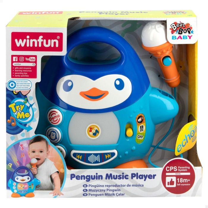 Micrófono Karaoke Winfun Pingüino 6 Unidades 1 Micrófono Karaoke Winfun Pingüino 6 Unidades 1