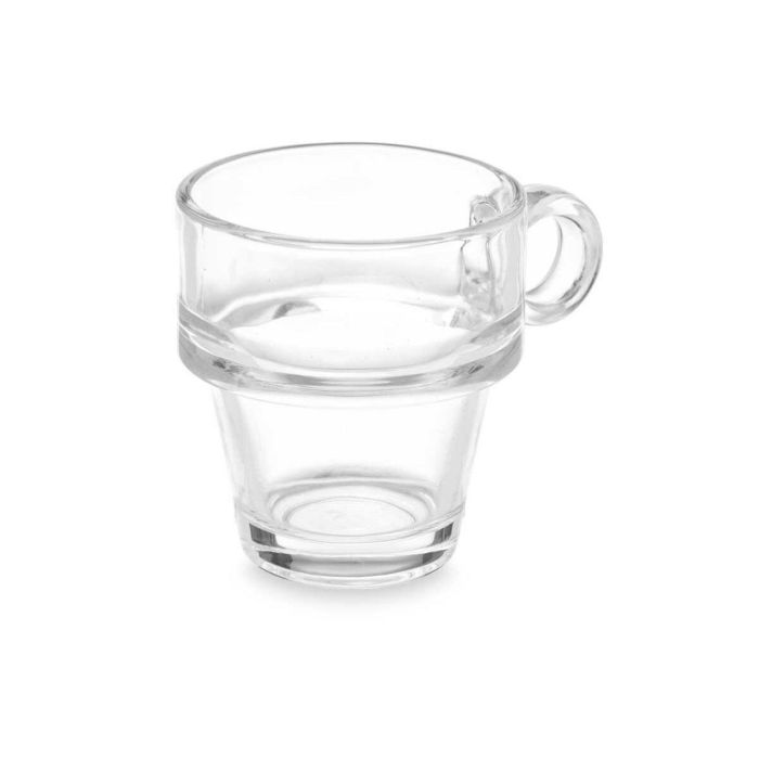 Taza Transparente Vidrio 90 ml (6 Unidades) 3