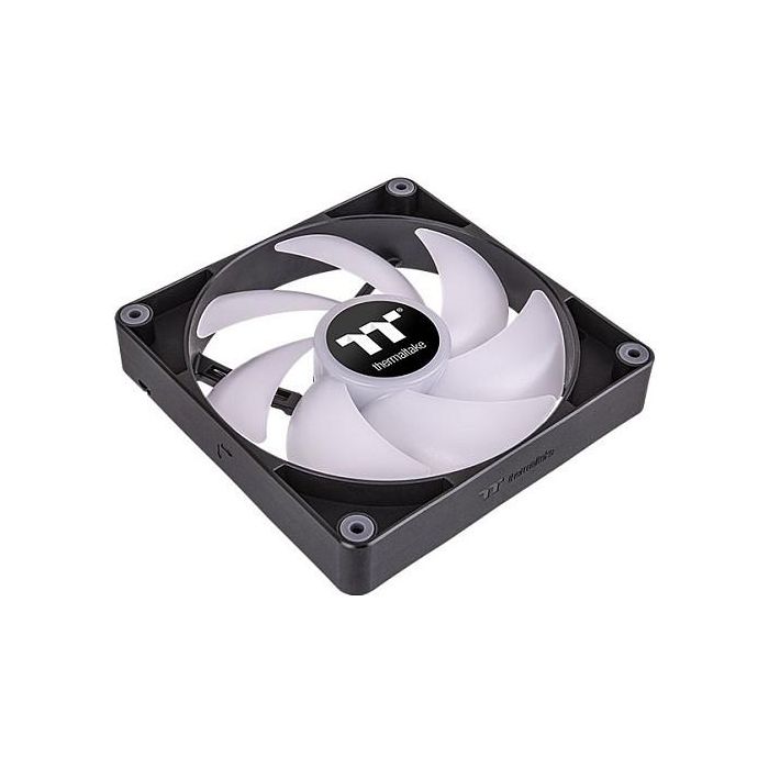 Thermaltake CT120 Ventilador PC ARGB Sync 120mm, 500-2000rpm, Negro/Blanco, Iluminación LED Multi, 2 Piezas