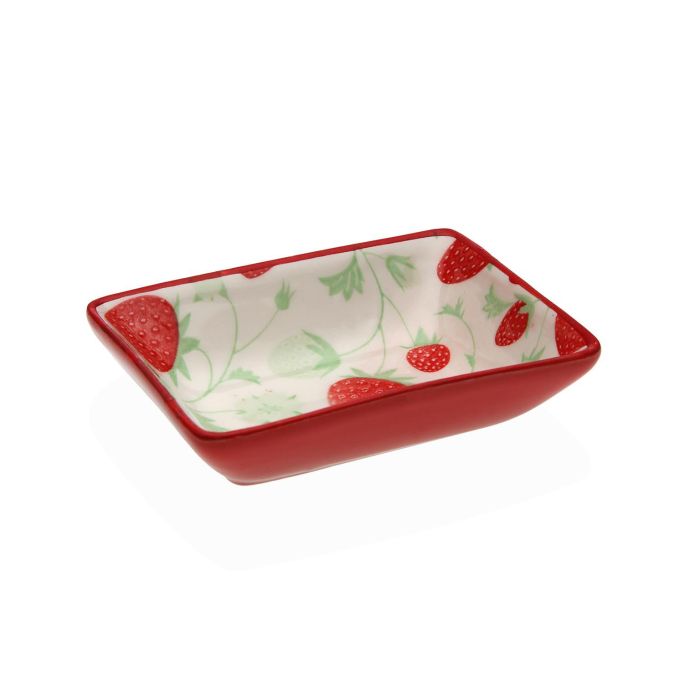 Fuente Rectangular Fresas Versa 9X2CM (6 Unidades) Fuente Rectangular Fresas Versa 9X2CM (6 Unidades)