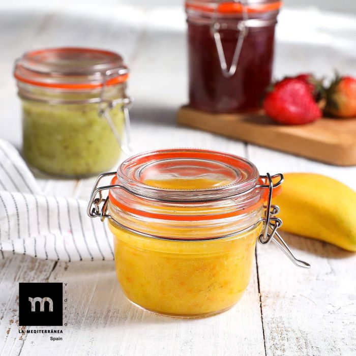 Tarro Hermético de Vidrio con Cierre Clip 150 ml - La Mediterranea (36 Unidades) 2 Tarro Hermético de Vidrio con Cierre Clip 150 ml - La Mediterranea (36 Unidades) 2