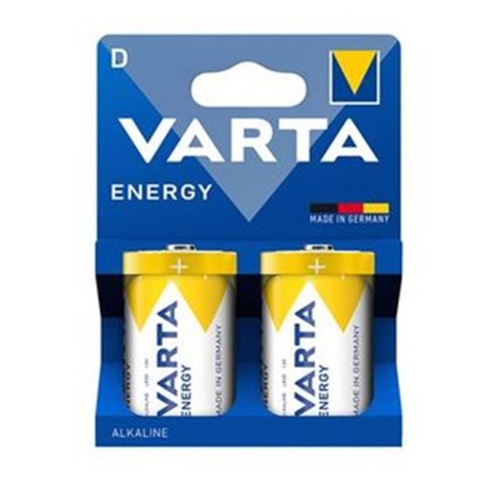 Varta Pila Alcalina Energy D, 1.5V, Blister 2 Unidades, Modelo LR-20/D Varta Pila Alcalina Energy D, 1.5V, Blister 2 Unidades, Modelo LR-20/D