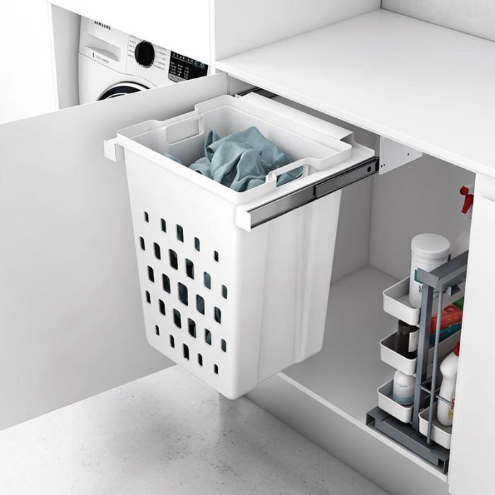 ACCESORIOS COCINA Tolva Ropa Agna M500 50L Blanco Fijación Superior Extracción Total para Cocina 1 ACCESORIOS COCINA Tolva Ropa Agna M500 50L Blanco Fijación Superior Extracción Total para Cocina 1