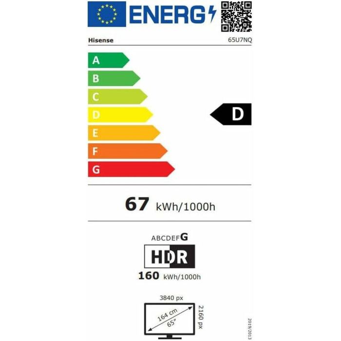 Smart TV Hisense 65U7NQ 4K Ultra HD LED HDR AMD FreeSync 65" 1