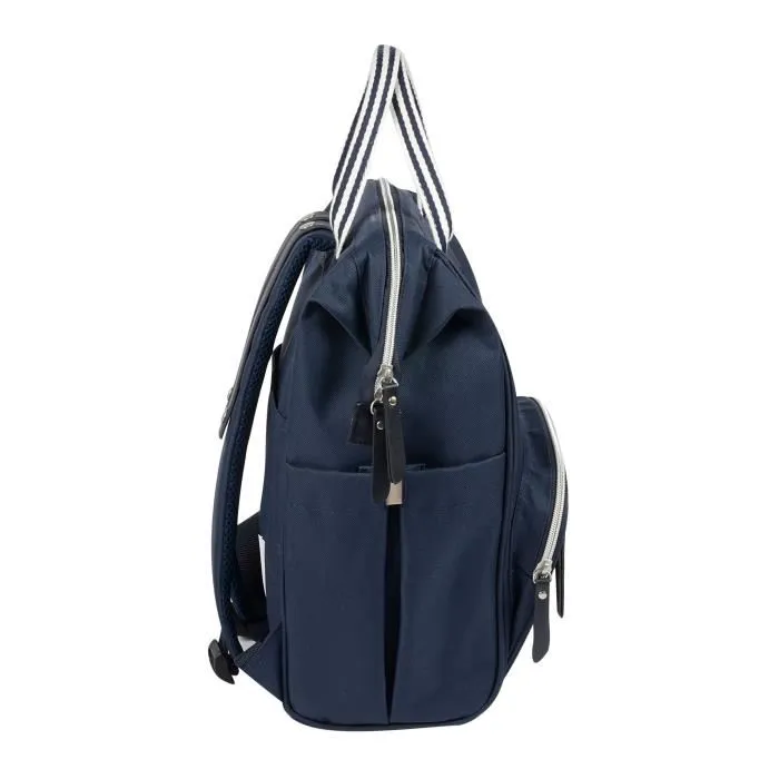 Beaba Bolsa Wellington 907505 Azul Marino Bolso Moderno y Unisex para Padres Ultra Práctico con Múltiples Bolsillos y Bolsa Isotérmica 3