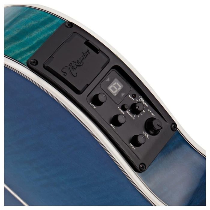 Guitarra Acústica Thinline 178 A/E Cutaway - Blue Flamme Takamine 6