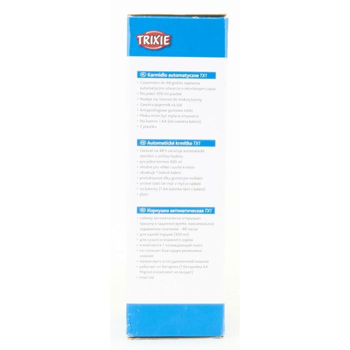 Comedero para Mascotas Trixie Blanco Negro Plástico 300 ml 18