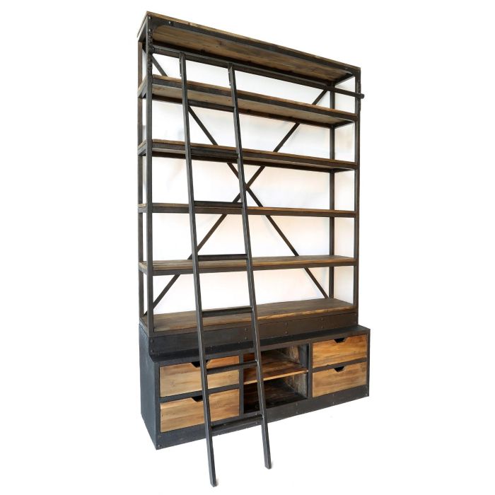 Libreria Loft DKD Home Decor Marron Negro 45 x 243 x 160 cm 1