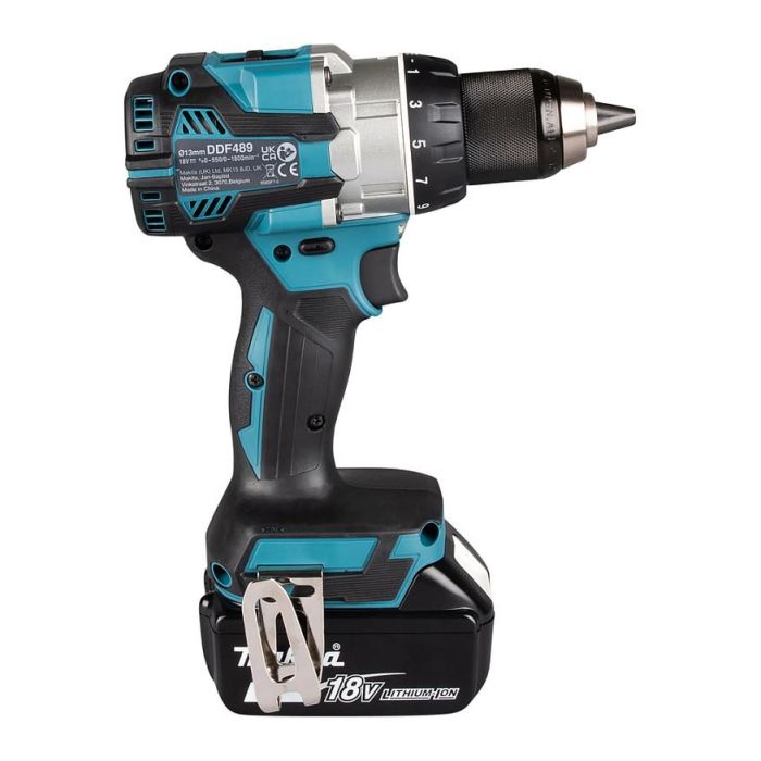 Makita DDF489Z Destornillador Eléctrico Sin Escobillas, 18V, 73 Nm, Mango de Pistola, Ideal para Acero y Madera 13