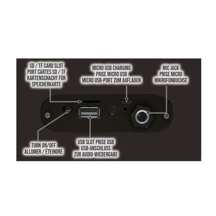 Lexibook Altavoz Bluetooth Portátil Karaoke Harry Potter con Micrófono, Luces, USB, Micro SD y Batería Recargable 2 Lexibook Altavoz Bluetooth Portátil Karaoke Harry Potter con Micrófono, Luces, USB, Micro SD y Batería Recargable 2