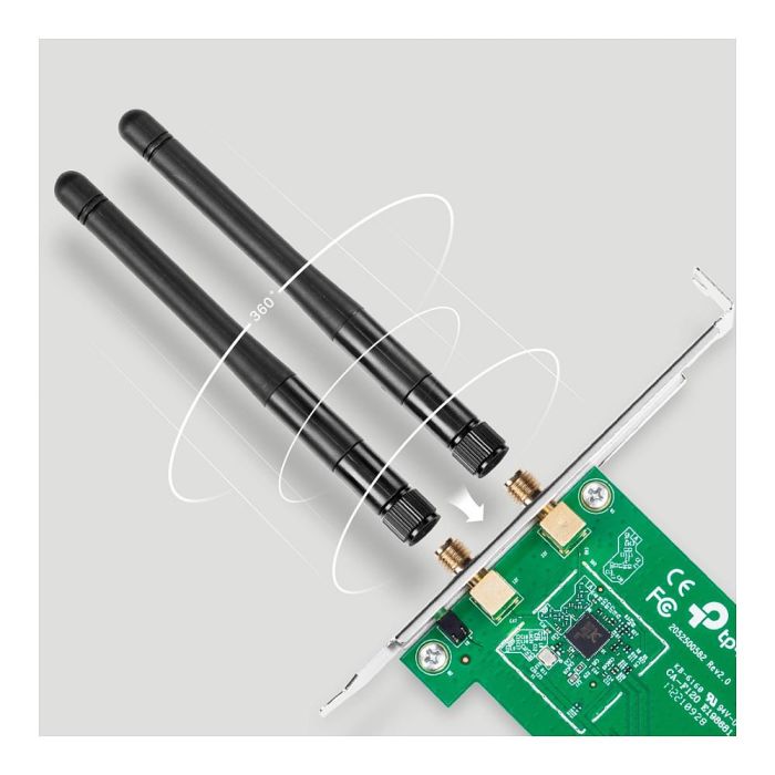 TP-Link TL-WN881ND Tarjeta Red Wifi PCI-E N/300Mbps 2 Antenas 3