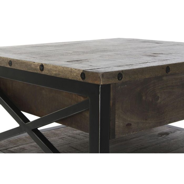 Mesa de Centro Elevable DKD Home Decor 116 x 74 x 44 cm Metal Madera de mango 5