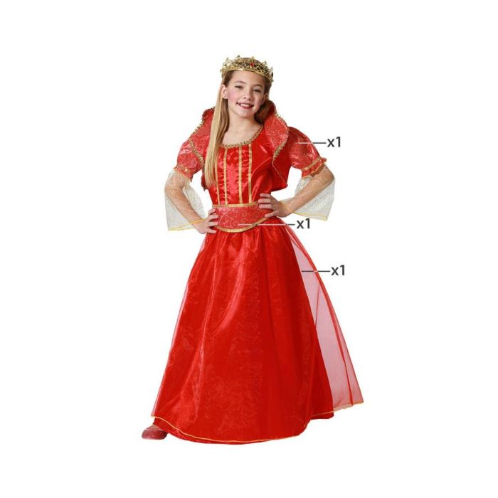Disfraz Reina Rojo Infantil Niña 3-4 Años Fantasía Princesa Vestido Cinturón Chaqueta 0 Disfraz Reina Rojo Infantil Niña 3-4 Años Fantasía Princesa Vestido Cinturón Chaqueta 0