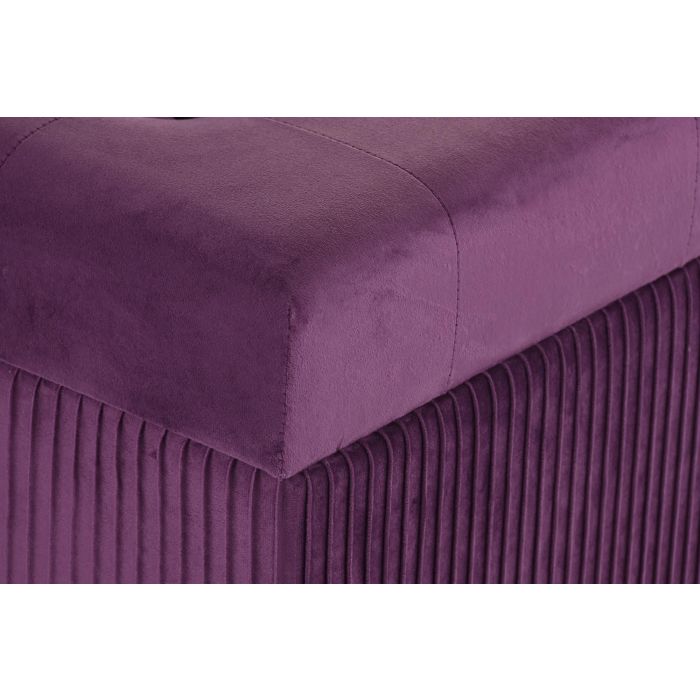 Descalzadora Glam DKD Home Decor Purpura Dorado 43 x 46 x 115 cm 1