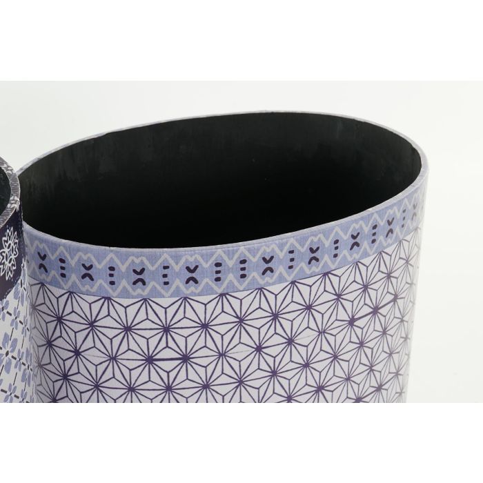 Papelera Sixties DKD Home Decor Azul Blanco 23 x 35.3 x 31.5 cm Set de 2 2 Papelera Sixties DKD Home Decor Azul Blanco 23 x 35.3 x 31.5 cm Set de 2 2