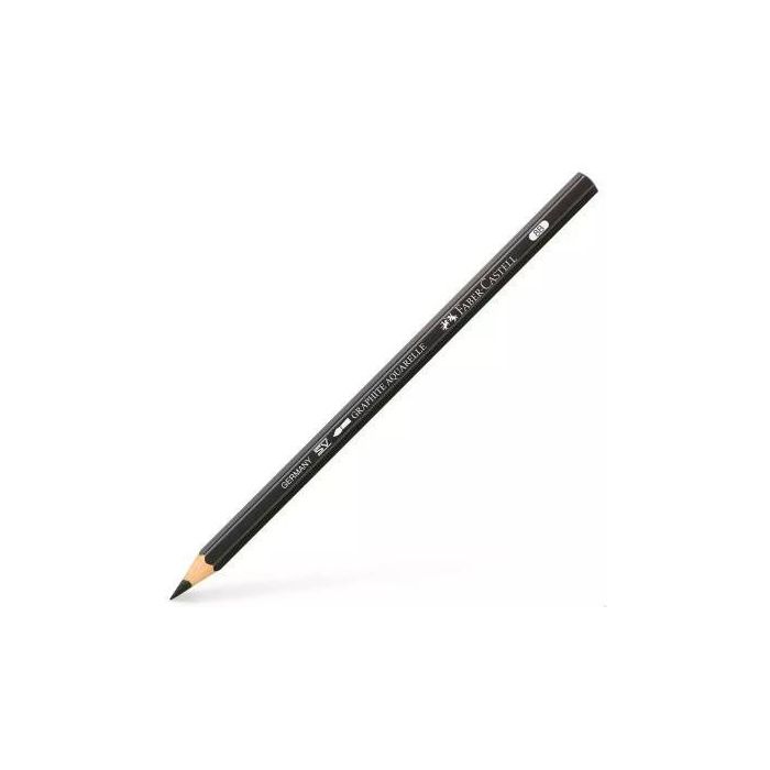 Faber Castell Lápiz de Grafito 8B Acuarelable, para Pintura, Bocetos y Técnicas Mixtas (6 Unidades) (6 Unidades)
