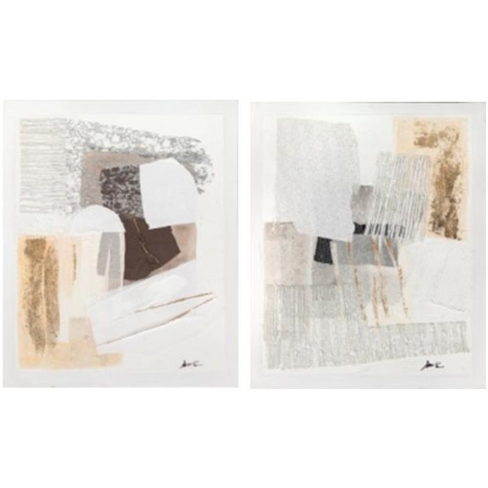 Cuadro Urban DKD Home Decor Gris Marron 3.7 x 100 x 80 cm (2 Unidades)