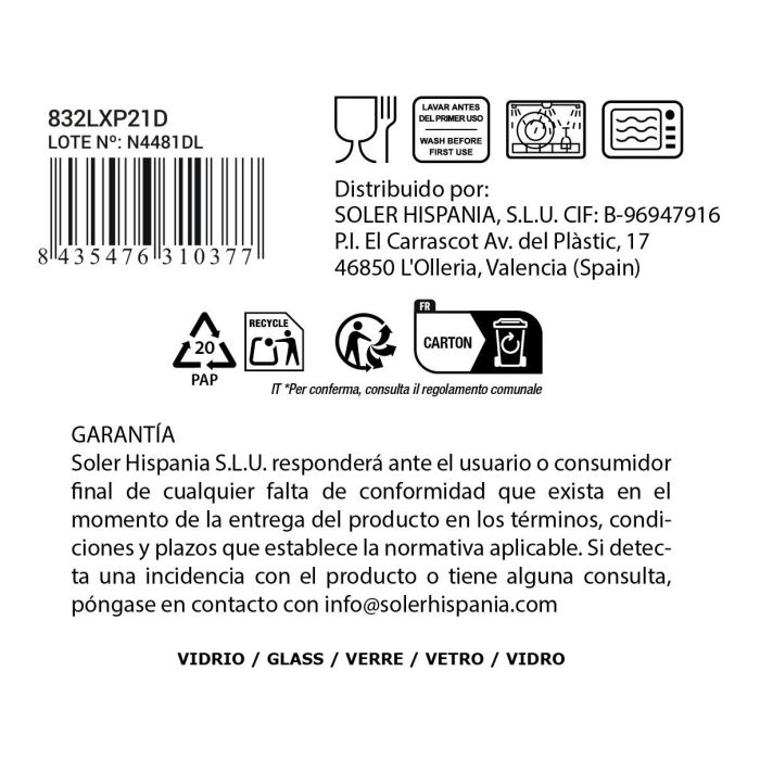 La Mediterranea Copa Sidari 350 cc Mora Ø9x17cm 7