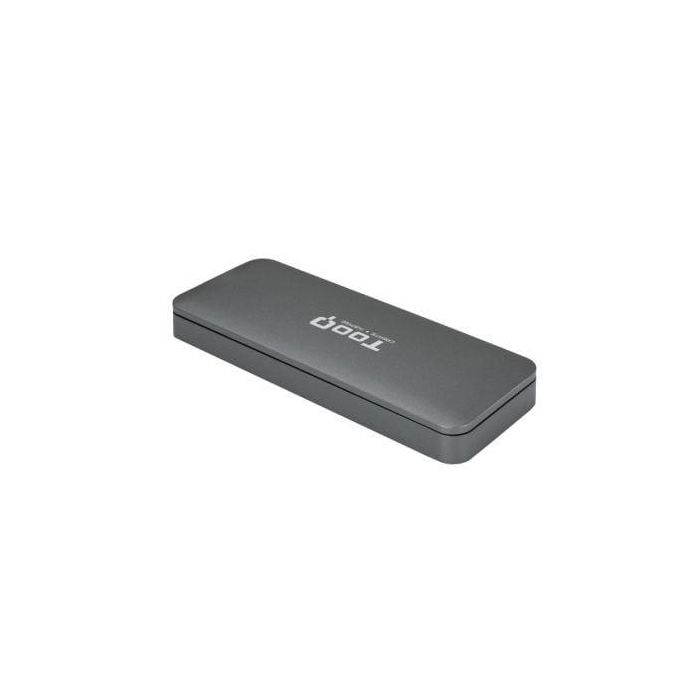 TooQ TQE-2281G Caja Externa SSD M.2 SATA USB 3.0 NGFF B-Key 2230/2242/2260/2280 hasta 1TB UASP Aluminio Gris Sin tornillos