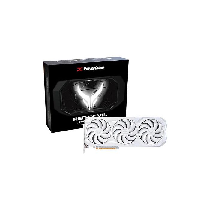 PowerColor Radeon RX 9070 XT Spectral White 16GB GDDR6 Tarjeta Gráfica con 3 Ventiladores 6 PowerColor Radeon RX 9070 XT Spectral White 16GB GDDR6 Tarjeta Gráfica con 3 Ventiladores 6